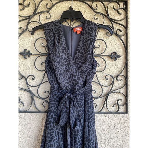 Kirna Zabete for target leopard print dress - size 2 - gray/black - Picture 3 of 7